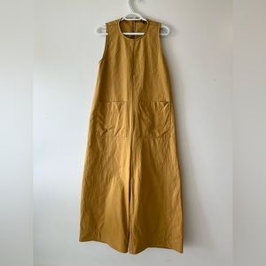 Ilana Kohn Mustard Wide-Leg Sleeveless Jumpsuit